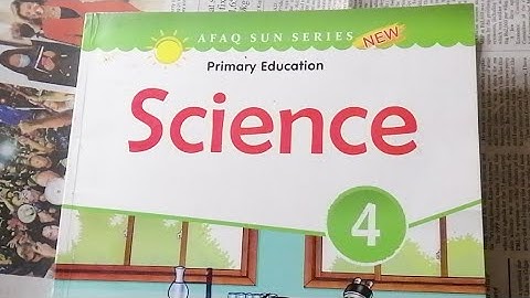 Afaq Sun series New course Science Class 4th Page No 62