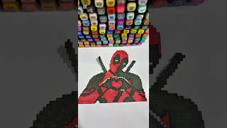 Pixel Art Idea...#deadpool #pixelart #pixel #marvelcomics #shorts #trending #satisfying #comics