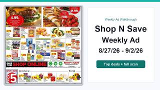 Full Shop N Save Weekly Ad (8/27/26 - 9/2/26) Best Deals Guide