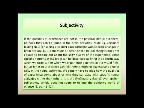 Video: Co je to věda o subjektivitě?