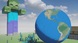 EARTH Crashes into Realistic Minecraft GIANTS in TEARDOWN