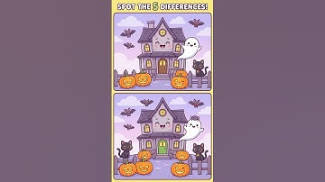 Can you find all 5 differences? level - easy | find the differences challenge| #shorts #games #spot