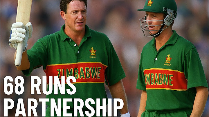ALISTAIR CAMPBELL & ANDREW WALLER| 68 RUNS PARTNERSHIP VS SRILANKA @ COLOMBO SSC IN 1996.