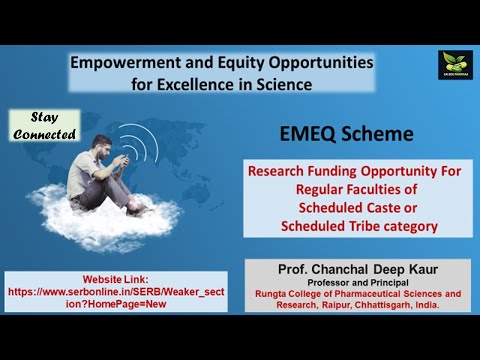 EMEQ funding scheme by DST SERB for SC ST category faculties