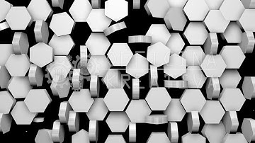 FREE PACK - 6 HONEYCOMB Vol.3 - 3d VJ LOOP - Video Mapping - background - Transition