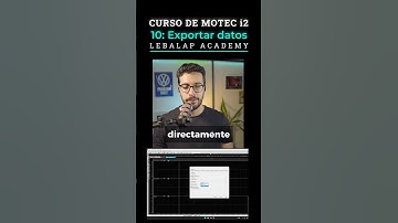 Curso de Motec i2 #10: Exportar datos