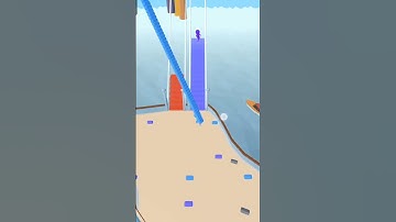 Bridge run iO gameplay walkthrough  tutorial build a bridge level-5 #5 #shorts