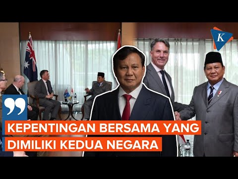 Prabowo: Indonesia Selalu Memandang Australia Teman Dekat