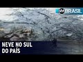 Rio Grande do Sul e Santa Catarina têm neve e temperaturas negativas | SBT Brasil (28/07/21)