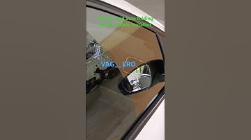 Skoda rapid manual + auto folding mirror module installed