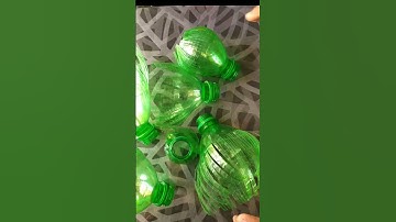 Christmas tree making from plastic bottle