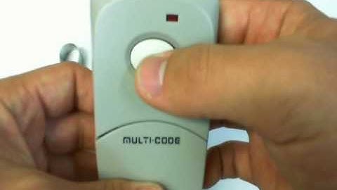 Multi-Code 3089 Programming Instructions