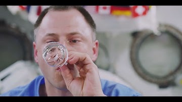 Moving Water in Space   8K Ultra HD