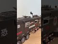 Extended alloy special police command vehicle toy children's simulation police car model 110 pub