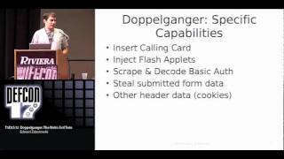 DEFCON 17: Doppelganger: The Web's Evil Twin