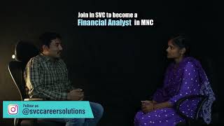 SVC TO MNC | B.COM+MBA  #financetraining #placement #job #financecourses #interview