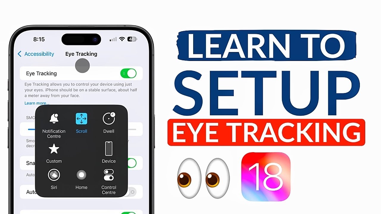 How to Enable Eye Tracking Feature in iOS 18 on iPhone - YouTube