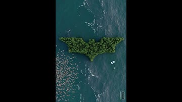 Bat Island | Blender Quickie | 3D  #art #3danimation #conceptart #blender #blender3d