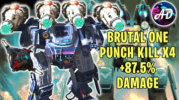 ONE PUNCH Kill REDEEMER BEHEMOTH With OVERDRIVE UNIT +87.5% Damage | War Robots MK2 Gameplay WR