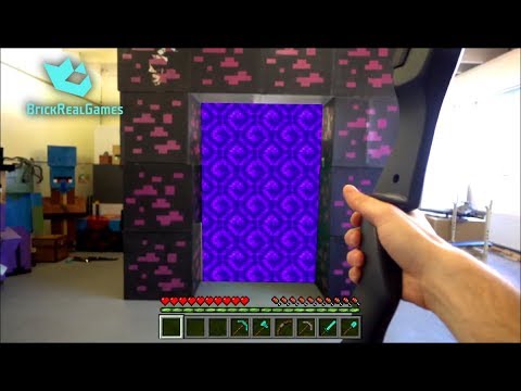 Realistic Minecraft in Real Life Way to Nether - IRL 