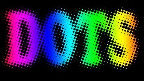 Photoshop Tutorial: How To Make TEXT into Colorful DOTS.