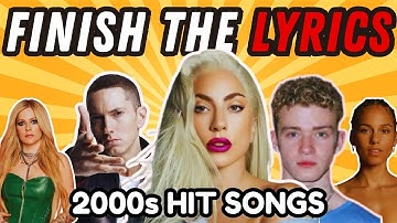 Finish the Lyrics: 2000s Hit Songs 🎤 | Ultimate Music Quiz Challenge