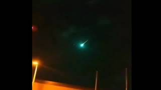 Meteorito cayendo en Monterrey, México. #VIRAL #METEORITO