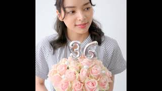 Round Box Rose Bouquet -pink-
