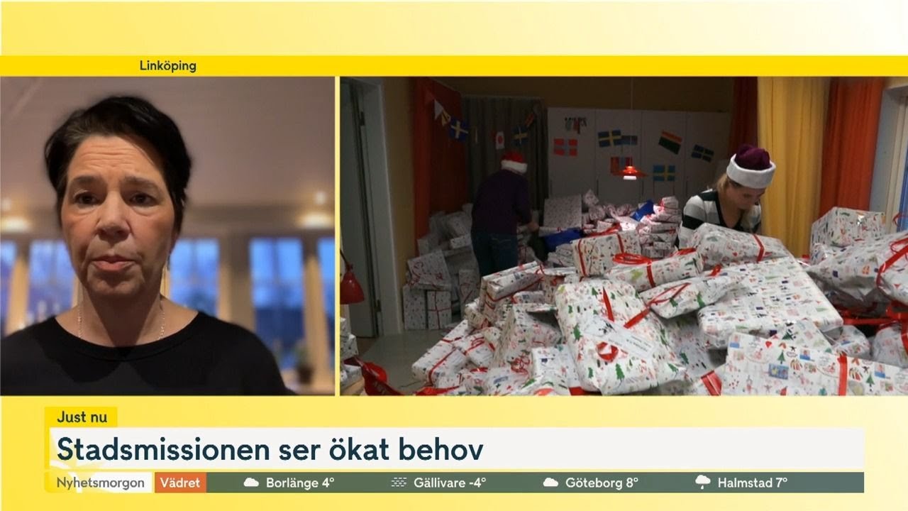 Stadsmissionen uppmanar till givmildhet inför julen: ”Det här ska d… | Nyhetsmorgon | TV4 & TV4 Play