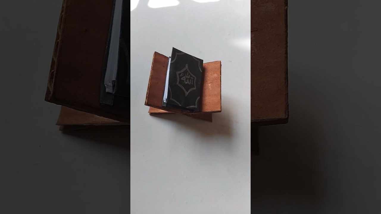 Mini Al Quran making. #diy #craft #alquran #papercraft #shorts #youtubeshorts