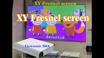 Viewsonic BK8 UST projector with XY Fresnel screen