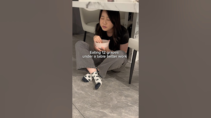 Eating 12 grapes under a table at midnight because tiktok said so… you know just in case!