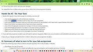 Hands on #3   Data Annotations term project