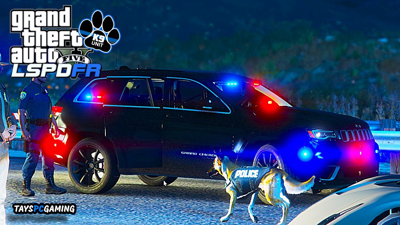 GTA 5 UNMARKED HWY K9 UINT PATROL STREET RACERS TAKE OVER HWY