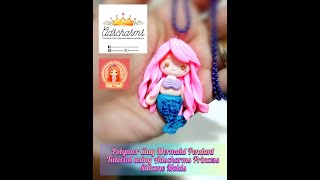 Mermaid pendant polymer clay tutorial | ADSCHARMS | Mermaid chibi polymer clay
