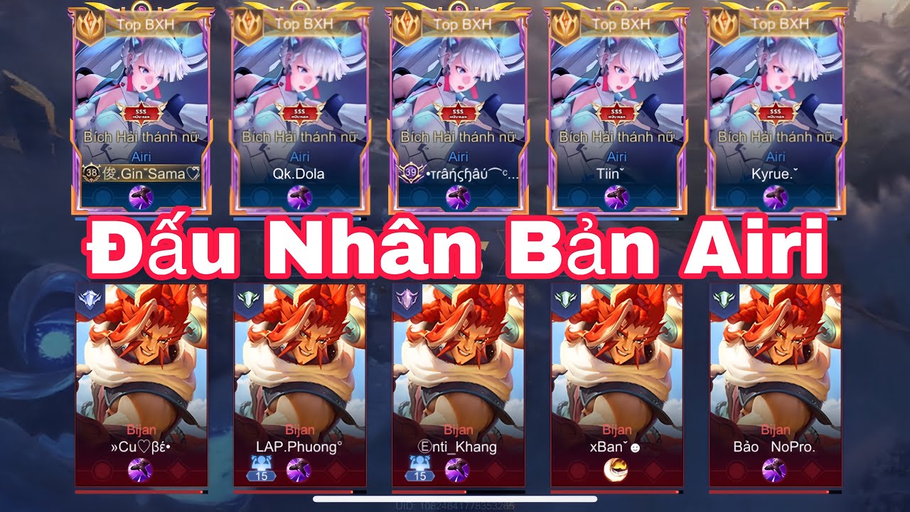 5 Cục Vàng Airi Chung Một Game Đấu Sẽ Như Thế Nào Phản Ứng Team Bạn Khi Thấy 5 Airi Bích Hải