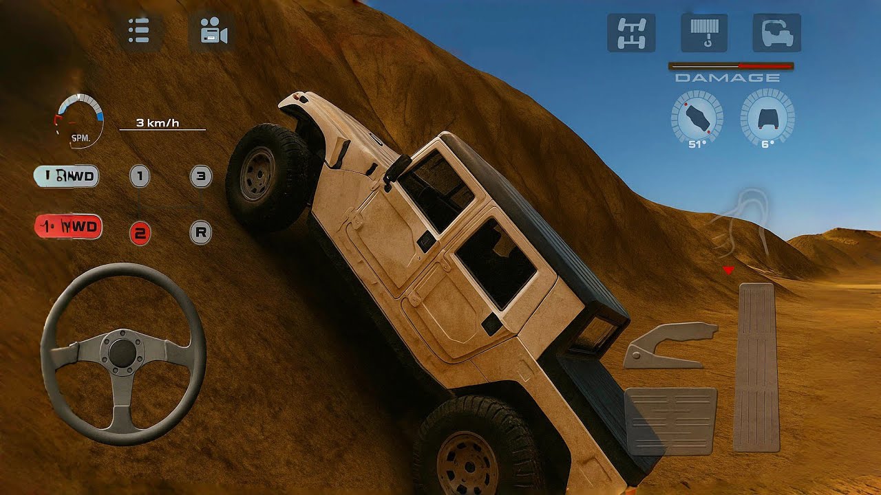 Off Road Driving Challenge In Mountain - OffRoad Drive Desert LEVEL 1 Game Play 1