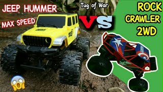 Adu Kekuatan Mobil RC Monster Rock Crawler 2WD VS RC Jeep Hummer Max Speed Siapakah Yang Menang ‼