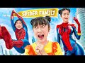 Baby doll family became spiderman family  baby doll tv