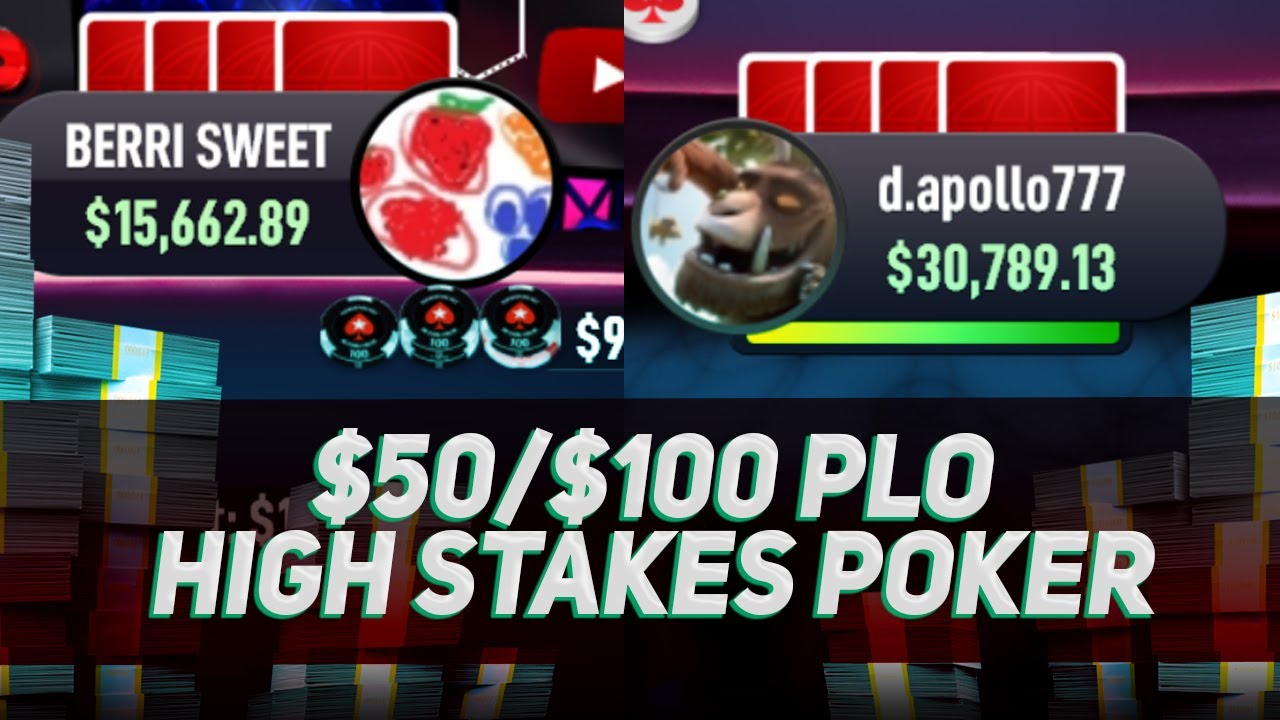 $50/$100 PLO BERRI SWEET Vs d.apollo777 High Stakes Poker