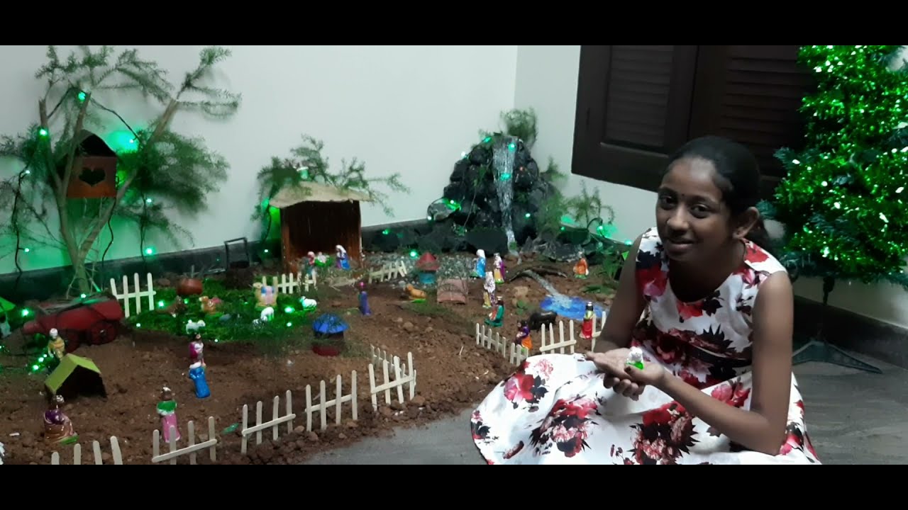 Christmas crib Quick and easy crib Create waterfalls at home Crib