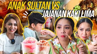 RAFATHAR BINGUNG??!! NAGITA AJARIN ANAK SULTAN MAKAN JAJANAN KAKI LIMA!!!