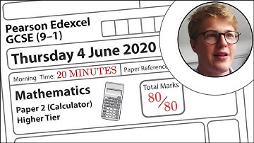 Edexcel GCSE Maths 2020 Paper 2 Higher Walkthrough