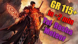 Diablo 3 Season 28 - Tal Rasha Meteor Wizard ~2 min GR115+ Speeds