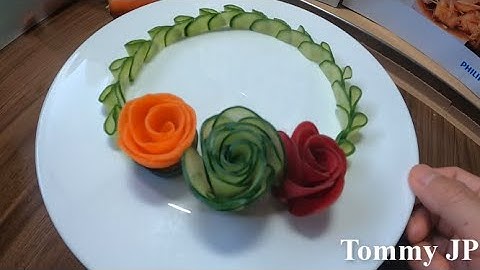 🇯🇵Cắt Tỉa Hoa Hồng Từ Cà Rốt Dưa Chuột