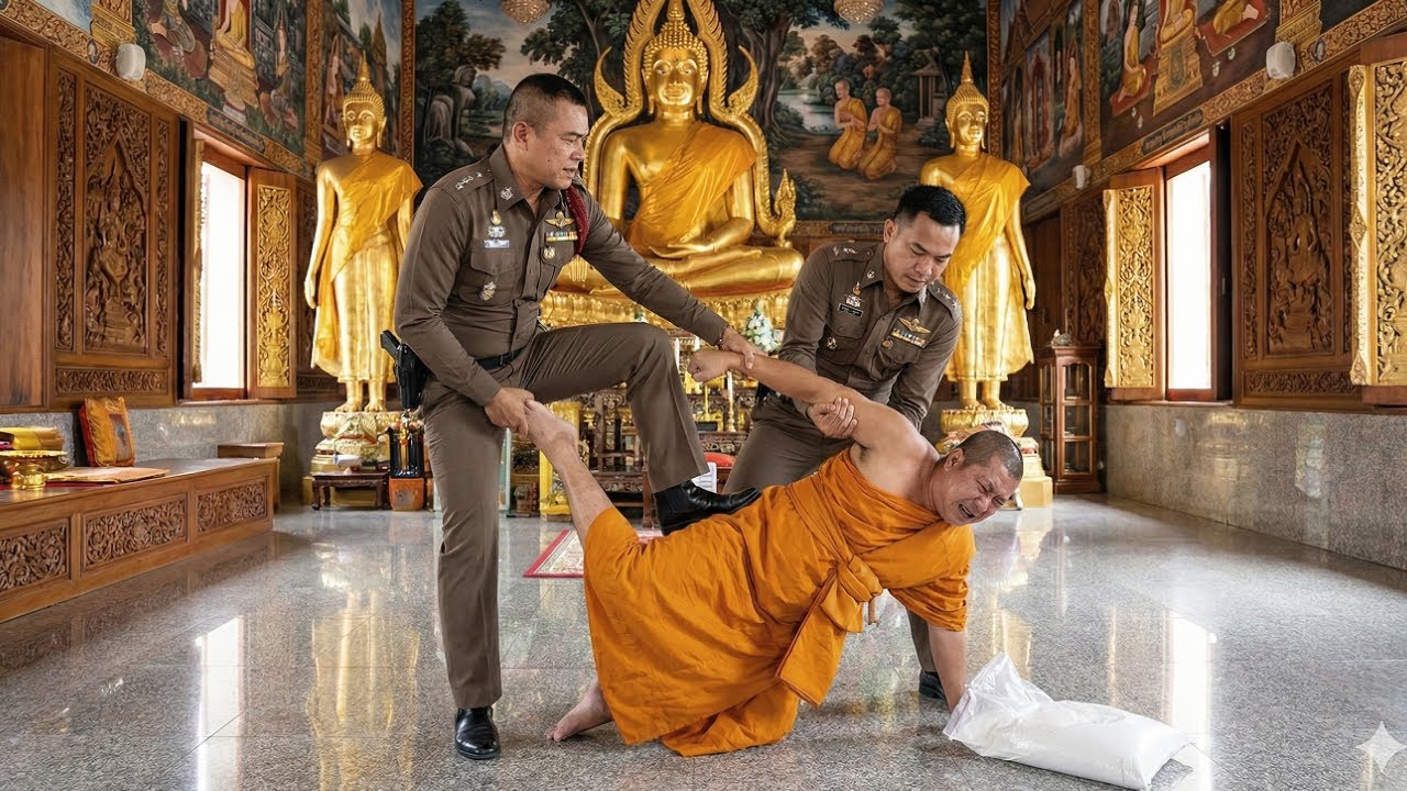 ช็อกทั้งหมู่บ้าน! นาทีล้อมจับพระสงฆ์ลอบค้ายาเสพติดตอนกลางคืน แฉความจริงสุดสยอง กฎแห่งกรรม