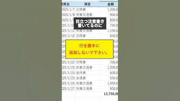 【Excel】勝手に行追加しちゃう人には仕組みで解決 #エクセル #エクセル初心者 #エクセル学習 #エクセル便利技 #エクセル関数