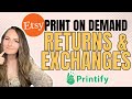 How To Handle Returns & Exchanges For Etsy Print On Demand For Beginners