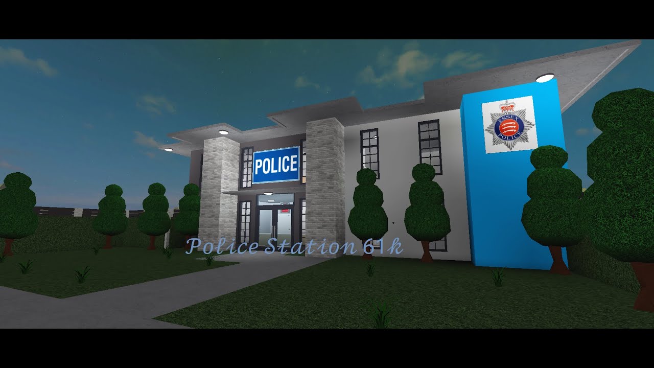 to Bloxburg Classic Police Station build YouTube