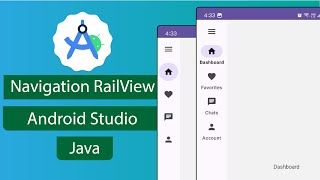 Navigation RailView | Android Studio | Java screenshot 2